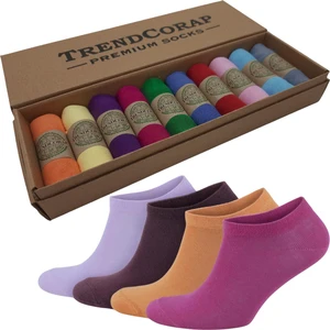 Trendcorap Premium Bambu Kadın Sneaker Görünmez Bilekte Spor Çorap 10 Lu Kutu