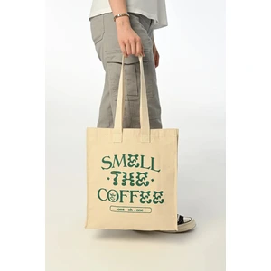 Cloth 10.01 Coffe Tote Bag (Baskılı Körüklü Bez Çanta)