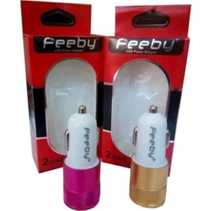 Dvr Gsm Feeby 2.1A Araç Şarj Başlığı 2 Çıkış