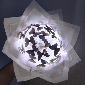 LED Işıklı Kelebek Buketi