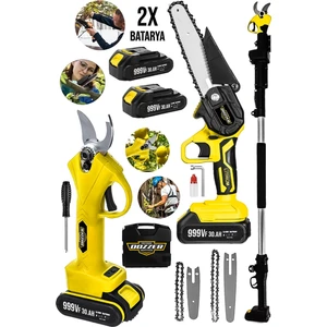Alman Garten Serii 999VF 3metre Teleskopik Akülü Dal Kesme Makası & Budama Kesme Testere Makinesi