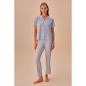 Stripe Maskülen Pijama Takımı