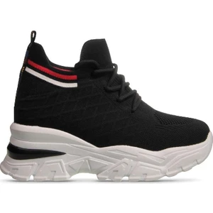 M.P.Stylelift 7.0 Kadın Bağcıklı Siyah Günlük Ayakkabı