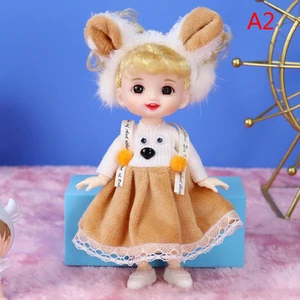 Sevimli 16 cm Prenses Bebek Giysileri ile 13 Eklemler OB11 Bebekler Oyuncak Kızlar Için Dıy Hediye Mj (Yurt Dışından)