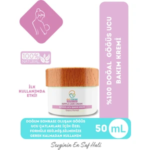 Pur Monde Göğüs Ucu Çatlak ve Bakım Kremi 50 ml – Kuru ve Tahriş Olmuş Ciltler İçin %100 Doğal, Organik, Dermatolojik Onaylı
