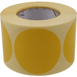 Hazır Etiketler Kuşe Renkli Zemin Baskılı 40MM Çap Etiket 500 Adet