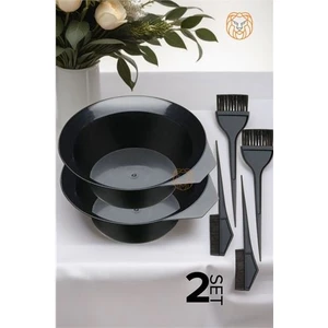 2 Set Saç Boyama Tabak Fırça Krepe Tarak Seti 719706