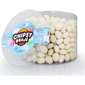 Bonbon Chipsy Beyaz Kakao Kaplı Bisküvi Draje 750 gr (1 Paket)