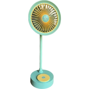 Hepu 9050B Mini Şarjlı Masa Üstü Vantilatör USB Fan 1200 Mah 5 Kollu Süper Soğutma