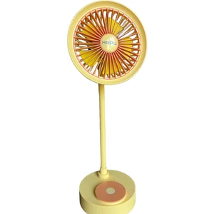 Hepu 9050B Mini Şarjlı Masa Üstü Vantilatör USB Fan 1200 Mah 5 Kollu Süper Soğutma