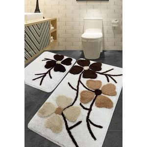 Chilai Home Kırçiçeği Bej 2 Li Set Banyo Halısı