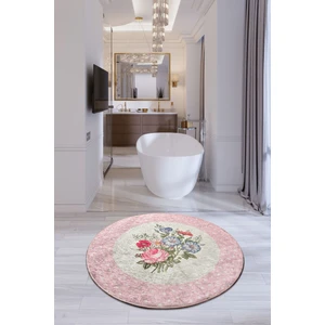 Chilai Home Coco Dijital Çap 100 Cm Banyo Halısı