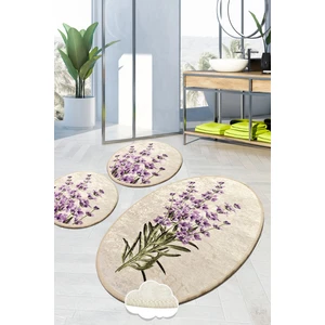 Chilai Home Lavender Djt 3 Lü Set Banyo Halısı