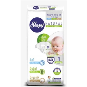 Sensitive Bebek Bezi 1 Beden Yenidoğan 2-5 Kg 40lı