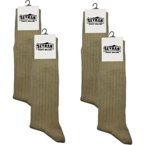 Seyhan Askeri Malzeme Askeri Çorap Haki Renk Dikişsiz Yazlık Çorap - Istihkak Çorap (4 Çift)