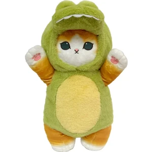 NB Market Dinazor Kostümlü 25CM Sevimli Kedi Peluş Oyuncak