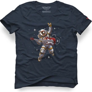 Gitarlı Astronot Tasarım Tişört