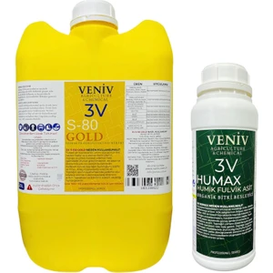 Agriculture 3V S 80 Gold 20 Lt/25 kg Yüksek Kükürt Içerikli Toprak Düzenleyici 3V Humax Hümik Asit 1