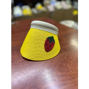 Coçuk Hasır Vizor Güneş Koruyucu Şapkası