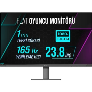 WRP24-165-B 23.8" 165HZ 1ms Rgb Flat (Hdmı + Display Port) Freesync + G-Sync Full Hd Oyuncu Monitörü
