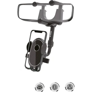 JX-034 Siyah 360 Derece Dönebilen Güçlü Telefon Tutucu