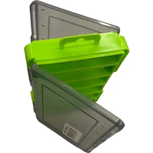 7221 Sahte Balık Kutusu 12 Gözlü 13X9X3.5CM - Yeşil