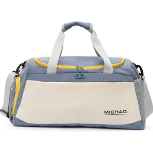 Huang Shoping Çok Fonksiyonlu Seyahat Çantası, Büyük Kapasiteli Islak ve Kuru Ayırma Spor ÇANTASI-50*23*27CM-MAVI (Yurt Dışından)