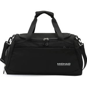 Huang Shoping Çok Fonksiyonlu Seyahat Çantası, Büyük Kapasiteli Islak ve Kuru Ayırma Spor ÇANTASI-50*23*27CM-SIYAH (Yurt Dışından)
