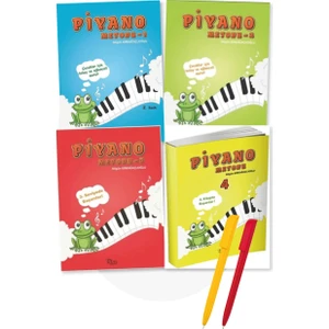Piyano Metodu 1-2-3-4 Kitap Set - Çocuk Genç- Fatma Nilgün - Kırkağaçlıoğlu - Beste -  Alfa Kalem