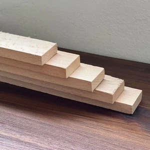 Tahta Çıta Kurutulmuş Gürgen Çıta Hobi Çubuk Kereste 5 Ad x 100 cm 8019