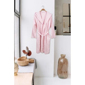 Baveno Home %100 Pamuk Kapüşonlu Havlu Bornoz