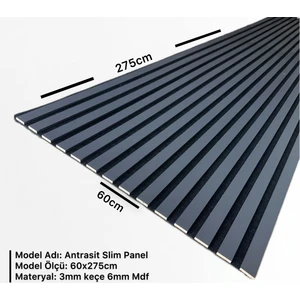 Dekor Var Akustik Slim Duvar Kaplama Paneli 60CM x 275CM
