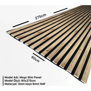 Dekor Var Akustik Slim Duvar Kaplama Paneli 60CM x 275CM