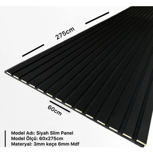 Dekor Var Akustik Slim Duvar Kaplama Paneli 60CM x 275CM
