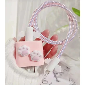 Iphone 18W/20W Uyumlu Şarj Aleti Kılıfı, Şarj Kablosu Örme Aparatı, Toparlayıcı, Kablo Koruyucu