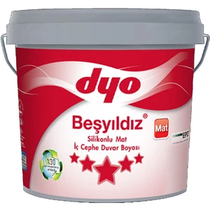 Beşyıldız Silikonlu Mat İç Cephe Boyası 7550 Yeni Çağıl 3.5 kg