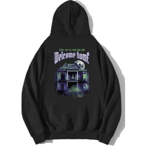 BRZ Collection Unisex Oversize Huntedhouse Welcome Home Hoodie