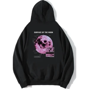 Brz Collection Unisex Oversize Surface On The Moon Sweatshirt Hoodie