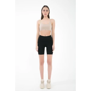 Hazel Organik Pamuk Yüksek Bel Biker/Bisikletçi Tayt 1021