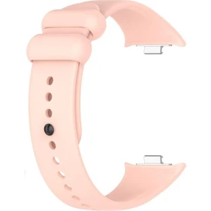 Xiaomi Smart Band 8 Pro Kordon Delikli Kayış Silikon Rose Gold