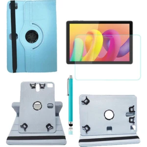TEKNETSTORE Tcl Tab 10L 10.1" Uyumlu Kılıf 360° Dönerli Unıversal Standlı Kılıf Nano Ekran Koruyucu Kalem