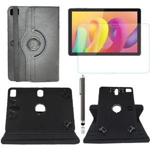 TEKNETSTORE Tcl Tab 10L 10.1" Uyumlu Kılıf 360° Dönerli Unıversal Standlı Kılıf Nano Ekran Koruyucu Kalem