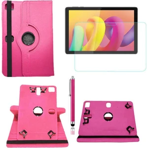 TEKNETSTORE Tcl Tab 10L 10.1" Kılıf 360° Dönerli Unıversal Standlı Kılıf Nano Ekran Koruyucu Kalem Uyumlu