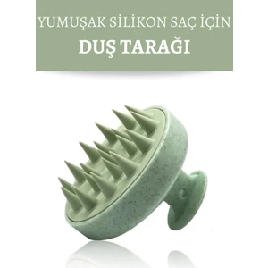 Yumuşak Silikonlu Saç Bakım Masaj Tarağı Duş Saç Deri Masaj Fırçası