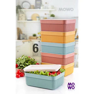 Mowo Home Dragee 2,5 Lt Mutfak Saklama Kabı 6 Lı Set