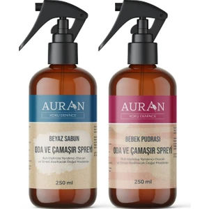Beyaz Sabun Ve Bebek Pudrası Oda Ve Çamaşır Spreyi Oda Kokusu Oda Spreyi 2'li Set 250ml
