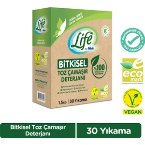 Life by Fakir Vegan Bitkisel Çamaşır Toz Deterjanı 1.5kg