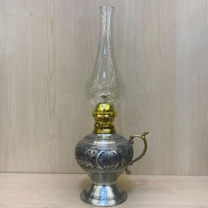 Kalay Eskitme Işlemeli Gaz Lambası