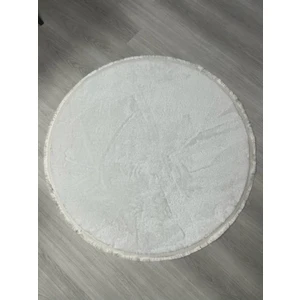 Frt Home Frt Yuvarlak Düz Saçaklı Peluş Kaymaz Taban Salon Mutfak Çocuk Odası Koridor Halısı