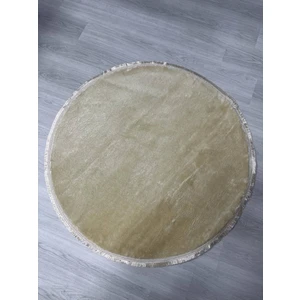 Frt Home Frt Yuvarlak Düz Saçaklı Peluş Kaymaz Taban Salon Mutfak Çocuk Odası Koridor Halısı
